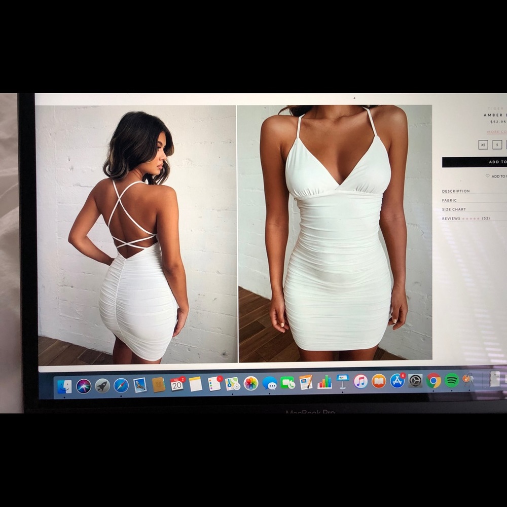 TigerMist Amber Dress WHITE SIZE: MEDIUM
